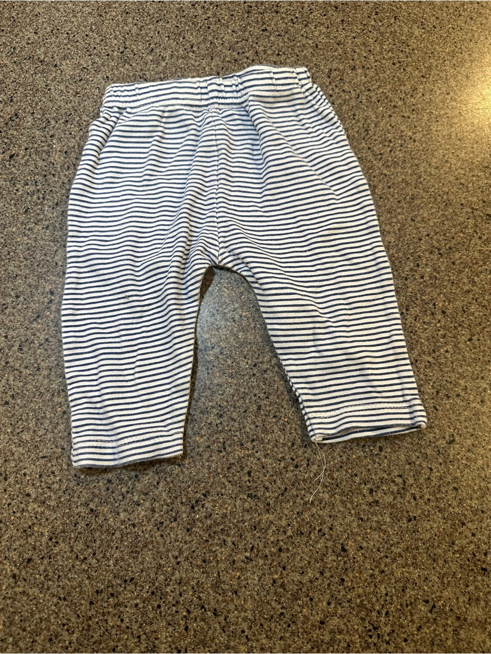 Striped Navy and White Baby Pants